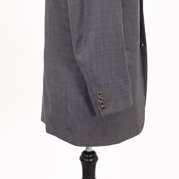Trussini 40L Gray Check 3-Button Sport Coat Blazer Jacket B322 - Picture 8 of 11